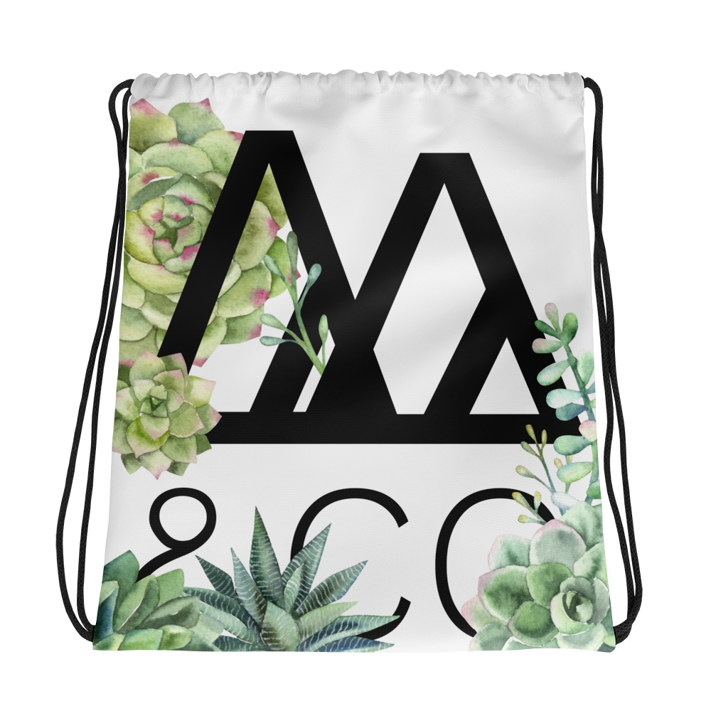 * Succulents*   Drawstring bag